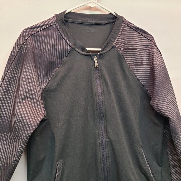 Under Armour Jacket Track Sports Coat Black Gray Lightweight Womens Small - Picture 2 of 4